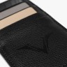 Кожаный держатель для кредитных карт VSCT цвет черный